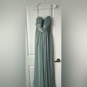 Camille La Vie blue prom dress